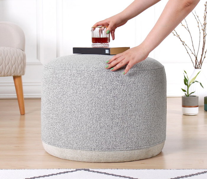 Atelier Del Sofa Cedre - Puf Gris Claro